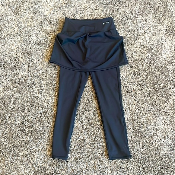 Zuda black yoga activewear gym workout‎ skirt leggings XST - Picture 1 of 4